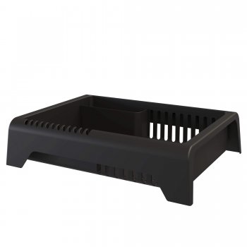 ESCORREDOR PLAST. SMILE 12 PRATOS  - PRETO