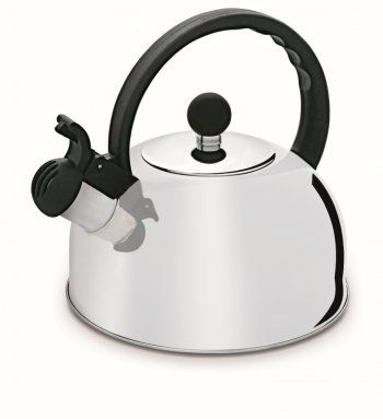 CHALEIRA APITO FIXO 1,75L DIAM.SUP.85,5MM  DIAM.FUNDO 190MM ALTURA 104MM INOX HERCULES CH25