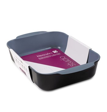 ASSADEIRA RETANGULAR PRETA C/ ANTIADERENTE 35X24X7.5CM VOL.5,4L HERCULES PA9000-A35P