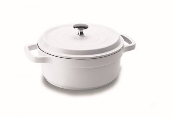 CACAROLA REDONDA C/ TAMPA BRANCA C/ ANTIADERENTE DIAM.213MM ALTURA 90MM VOL.2,4L HERCULES PA9000-20C