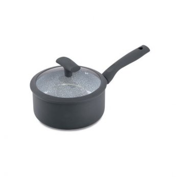 PANELA C/ TAMPA VIDRO E SILICONE CINZA C/ ANTIADERENTE ESP. 3MM DIAM.159X74MM VOL.1500ML HERCULES PA300-P16CZ