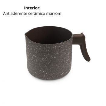 FERVEDOR MARROM C/ANTIADERENTE DIAM.120X102MM VOL.1100ML HERCULES PA300-L12MA