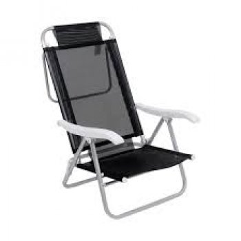 CADEIRA BEL SUNNY ALUMINIO SANNET 6 POSICOES CINZA