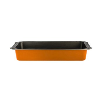Assadeira / Travessa Alumínio e Antiaderente 38 X 15 X 7cm Laranja