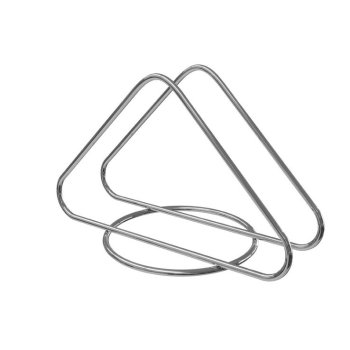 PORTA GUARDANAPOS TRIANGULAR ARAMADO - CROMADO