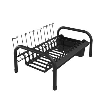 ESCORREDOR TUB C/ TELA PLÁSTICA E PORTA TALHER/COPOS - LINHA BLACK