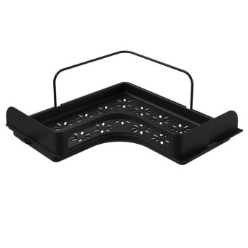 SUPORTE MULTIUSO CANTO COM BASE PLASTICA PRETA  - LINHA BLACK