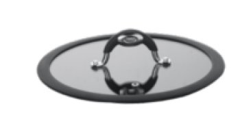  Tampa De Vidro 22 Reta Com Aro Em Silicone