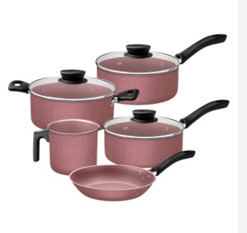 Cjto 5 Peças Rosa Light