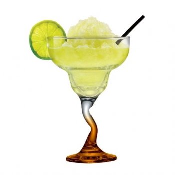 TAÇA MARGARITA TWISTER HASTE LARANJA REF 80563402