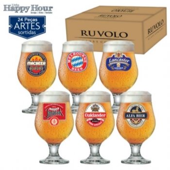 COLECAO HAPPY HOUR TACA BEER MASTER C/ 24 PCS  REF24680586