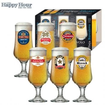 LUVA HAPPY HOUR TACA BARCELONA C/ 06 PCS  REF6080719