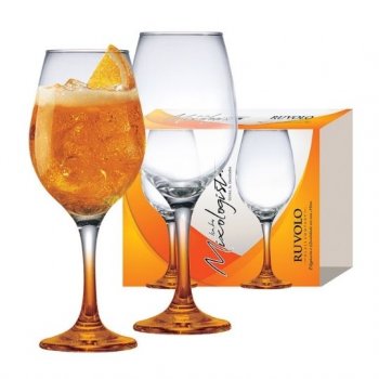 LUVA TAÇA ONE DRINK HASTE LARANJA  C/ 02 PCS REF 2480551