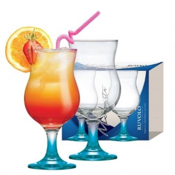 LUVA TACA COCKTAIL HASTE AZUL C/ 02 PCS  REF 2380565