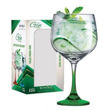 TAÇA GIN HASTE VERDE C/01 PC  REF 1210599