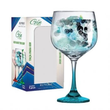 TAÇA GIN HASTE AZUL C/01 PC REF 1230599