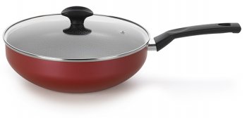 Frigideira Wok 28 Amora Vermelho Matte C/ Tampa