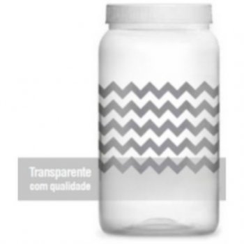 Pote 1500ml Chevron Cinza