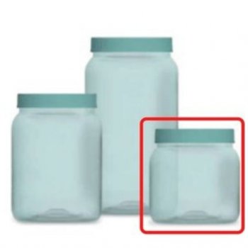 Pote 700ml Liso Transparente Verde