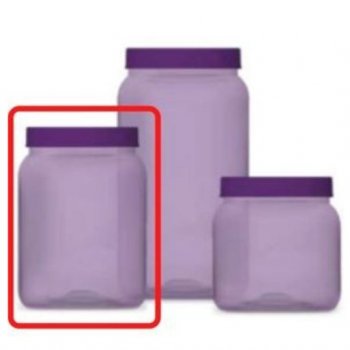 Pote 1000ml Liso Transparente Lilas