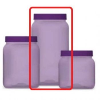 Pote 1500ml Liso Transparente Lilas