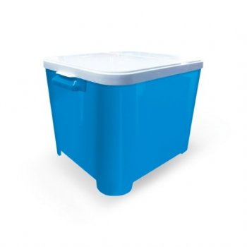 CONTAINER PARA RACAO 15 KG (AZUL)