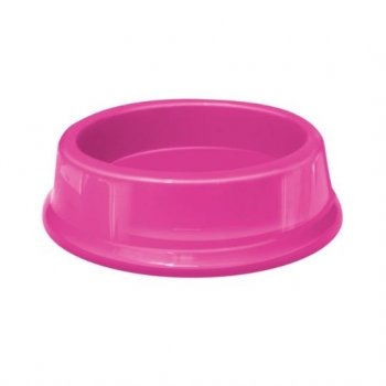 COMEDOURO PLAST. GATO - 200 ML (ROSA)