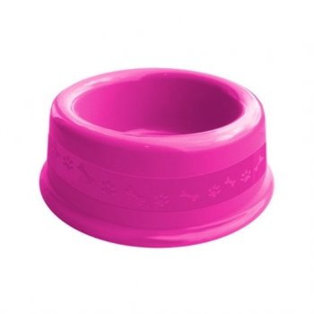 COMEDOURO PLAST. N2 - 600 ML (ROSA)