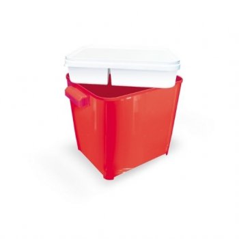 CANISTER FURACAOPET C/ COMEDOURO 4,5 KG (VERMELHO)