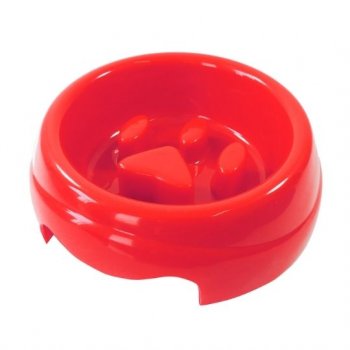 COMEDOURO PLAST. COMA MELHOR FURACAOPET (VERMELHO)