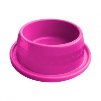 COMEDOURO PLAST. ANTI-FORMIGA N1 - 350 ML (ROSA)