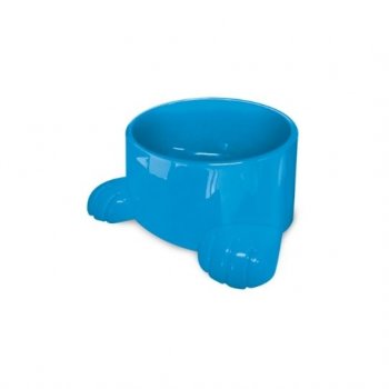 COMEDOURO PLAST. COM PATAS FURACAOPET N3 - 1400 ML (AZUL)