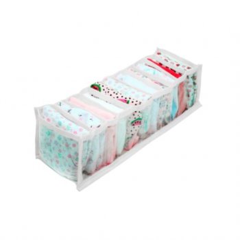 Colmeia Organizad. Crystal Organize Tam. PP - 10 cm x 10 cm x 35 cm